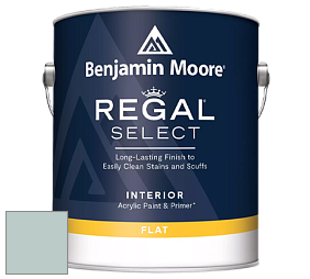 Benjamin Moore 547 Regal Select Waterborne Interior Flat Finish краска цвет 688 Seacliff Heights