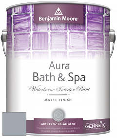 Benjamin Moore Aura 532 Bath & Spa Waterborne Interior Paint Matte Finish краска цвет 2119-50 Nickel
