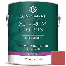 Краска COLOR SMART CS 619 SUPREM ECO PAINT матовая краска цвет 1307 Geranium