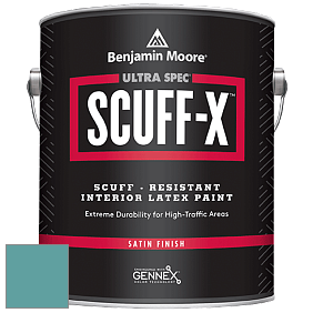 Benjamin Moore 486 Ultra Spec SCUFF-X Interior Satin Finish краска цвет 2052-40 Blue Spa