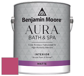 Benjamin Moore Aura 532 Bath & Spa Waterborne Interior Paint Matte Finish краска цвет 2086-30 Rosy Blush