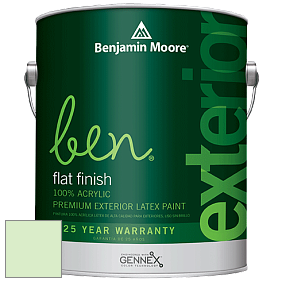 Benjamin Moore Ben 541 Waterborne Exterior Flat Finish краска цвет 2032-60 Citra Lime