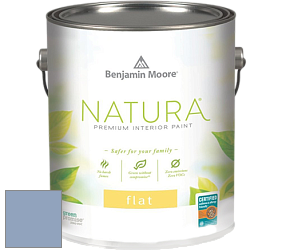 Benjamin Moore 512 Natura Interior Flat Finish матовая краска цвет 1433 Blue Pearl