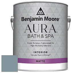 Benjamin Moore Aura 532 Bath & Spa Waterborne Interior Paint Matte Finish краска цвет AF-550 
