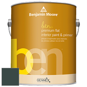 Benjamin Moore Ben W625 Premium Interior Latex Flat краска цвет NCS S 8010-B70G 