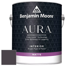 Benjamin Moore Aura 522 Interior Paint - Matte краска цвет 2072-10 Dark Basalt