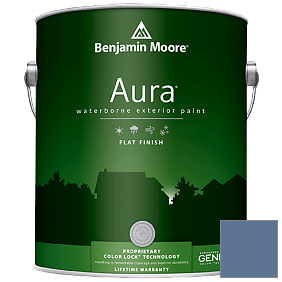 Краска Aura Waterborne Exterior Flat Finish (629) цвет 825 Blue Nova