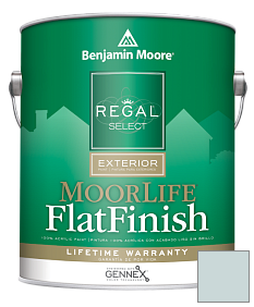 Краска Regal Select Exterior Paint-MoorLife Flat Finish (W105) цвет 1639 Windy Sky