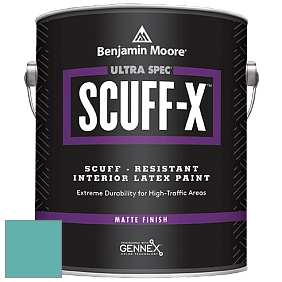 Benjamin Moore 484 Ultra Spec SCUFF-X Interior Matte Finish краска цвет NCS S 2040-B50G 