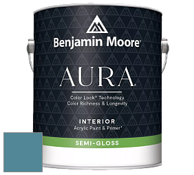 Benjamin Moore Aura 528 Waterborne Interior Semi-gloss Finish краска цвет NCS S 4030-B10G 