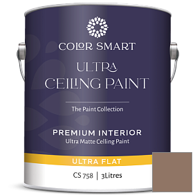 Краска COLOR SMART CS 758 ULTRA CEILING PAINT ультраматовая краска цвет 1028 Spanish Brown