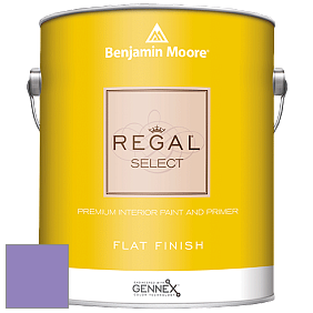 Benjamin Moore 547 Regal Select Waterborne Interior Flat Finish краска цвет 2071-40 Crocus Petal Purple