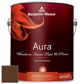Benjamin Moore Aura 526 Waterborne Interior Satin Finish покрытие цвет RAL 8011 