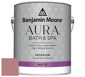 Benjamin Moore Aura 532 Bath & Spa Waterborne Interior Paint Matte Finish краска цвет NCS S 3030-R 