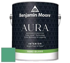 Benjamin Moore Aura 528 Waterborne Interior Semi-gloss Finish краска цвет 593 Island Getaway