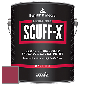 Benjamin Moore 486 Ultra Spec SCUFF-X Interior Satin Finish краска цвет 2079-10 Candy Cane Red