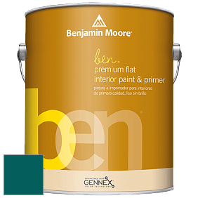 Benjamin Moore Ben W625 Premium Interior Latex Flat краска цвет NCS S 5540-B40G 