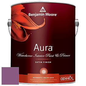 Benjamin Moore Aura 526 Waterborne Interior Satin Finish покрытие цвет RAL 4001 