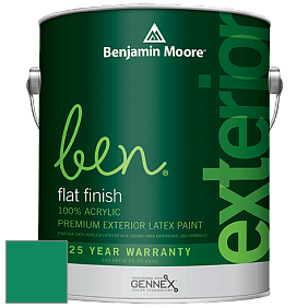 Benjamin Moore Ben 541 Waterborne Exterior Flat Finish краска цвет 2044-20 Leprechaun