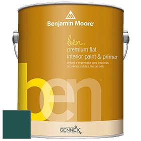 Benjamin Moore Ben W625 Premium Interior Latex Flat краска цвет NCS S 6530-B50G 