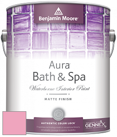 Benjamin Moore Aura 532 Bath & Spa Waterborne Interior Paint Matte Finish краска цвет 2000-50 Blush Tone