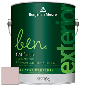Benjamin Moore Ben 541 Waterborne Exterior Flat Finish краска цвет 2103-60 Pale Berry