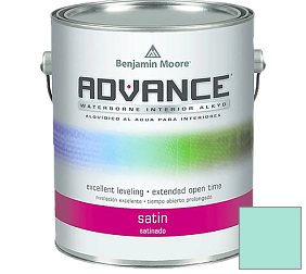 Краска Benjamin Moore 792. Advance Interior Paint-Satin эмаль цвет 654 Harbor Side Teal
