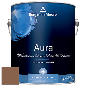Benjamin Moore Aura 524 Waterborne Interior Eggshell Finish краска цвет 2163-20 Pony Brown