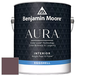 Benjamin Moore Aura 524 Waterborne Interior Eggshell Finish краска цвет 1358 Dark Walnut
