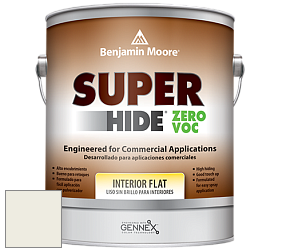 Benjamin Moore 355 Super Hide Zero Voc Interior Flat краска цвет OC-45 Swiss Coffee