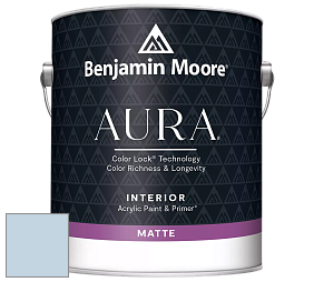 Benjamin Moore Aura 522 Interior Paint - Matte краска цвет 820 Misty Blue