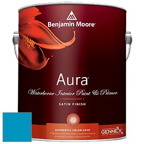 Benjamin Moore Aura 526 Waterborne Interior Satin Finish покрытие цвет NCS S 2060-B 