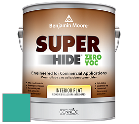 Benjamin Moore 355 Super Hide Zero Voc Interior Flat краска цвет NCS S 2050-B70G 
