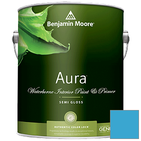 Краска Aura Waterborne Interior Semi-gloss Finish (528) цвет 790 Bayberry Blue