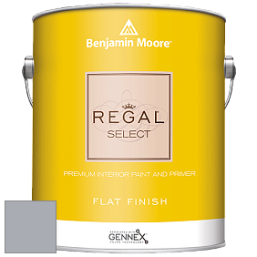 Benjamin Moore 547 Regal Select Waterborne Interior Flat Finish краска цвет 2133-50 Pigeon Gray