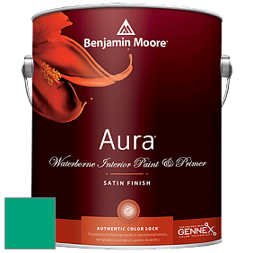 Benjamin Moore Aura 526 Waterborne Interior Satin Finish покрытие цвет NCS S 2060-B90G 