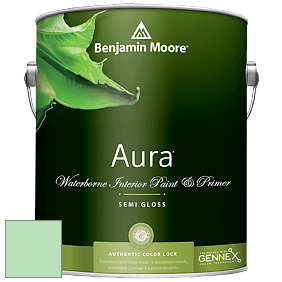 Benjamin Moore Aura 528 Waterborne Interior Semi-gloss Finish краска цвет NCS S 0530-G10Y 