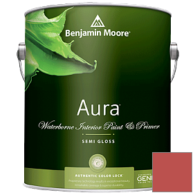 Краска Aura Waterborne Interior Semi-gloss Finish (528) цвет 1307 Geranium