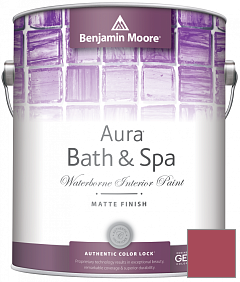 Краска Benjamin Moore Aura Bath & Spa Interior Paint Matte Finish (532) цвет 1337 Mediterranean Spice