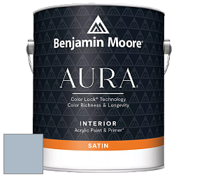Benjamin Moore Aura 526 Waterborne Interior Satin Finish покрытие цвет 2128-50 November Skies