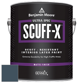 Benjamin Moore 484 Ultra Spec SCUFF-X Interior Matte Finish краска цвет 2062-20 Gentleman's Gray