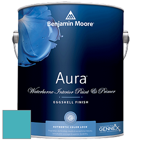 Benjamin Moore Aura 524 Waterborne Interior Eggshell Finish краска цвет 760 Baltimore Sky