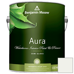 Краска Aura Waterborne Interior Semi-gloss Finish (528) цвет OC-57 White Heron