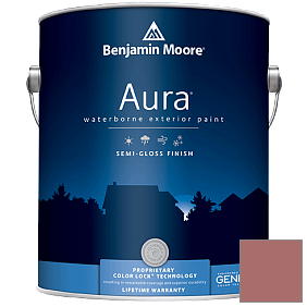 Краска Aura Waterborne Exterior Semi-Gloss Finish (632) цвет 2091-40 Red River Clay