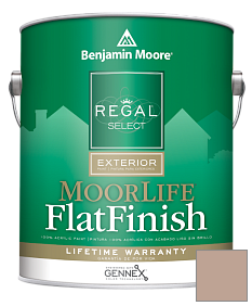 Краска Regal Select Exterior Paint-MoorLife Flat Finish (W105) цвет AF-185 