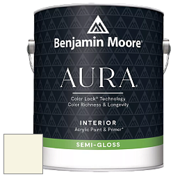 Benjamin Moore Aura 528 Waterborne Interior Semi-gloss Finish краска цвет OC-126 Easter Lily