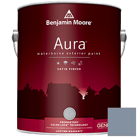 Краска Aura Waterborne Exterior Satin Finish (631) цвет 2128-40 Oxford Gray