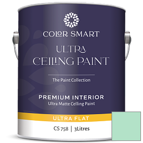 Краска COLOR SMART CS 758 ULTRA CEILING PAINT ультраматовая краска цвет 576 Bahama Waters