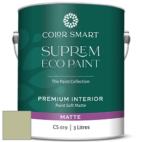 COLOR SMART CS 619 SUPREM ECO PAINT матовая краска цвет NCS S 2020-G50Y 