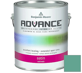 Краска Benjamin Moore 792. Advance Interior Paint-Satin эмаль цвет 649 Captivating Teal